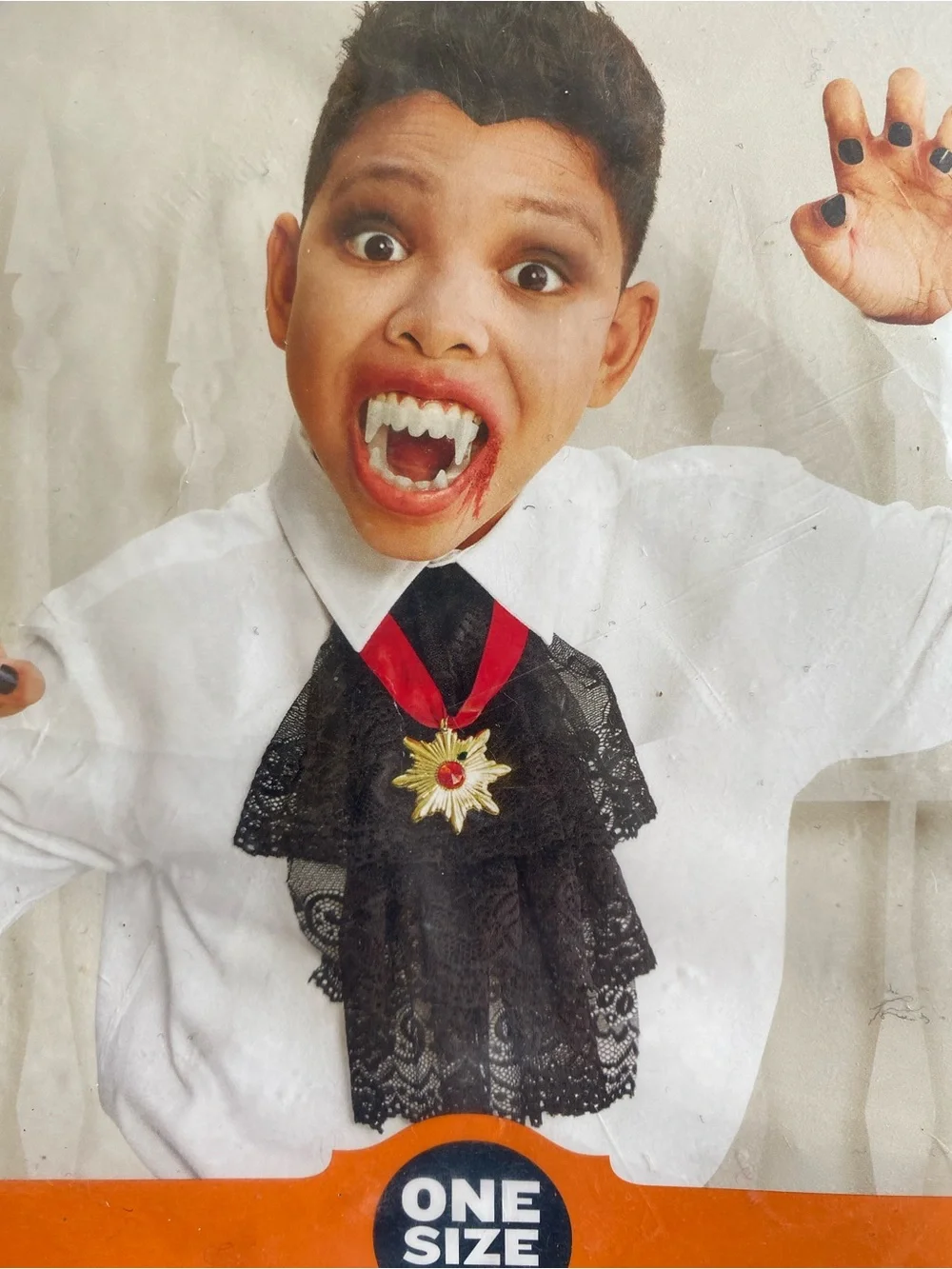 New Hyde & Eek! Kids Halloween Glow in the Dark Vampire Costume - Picture 2 of 4